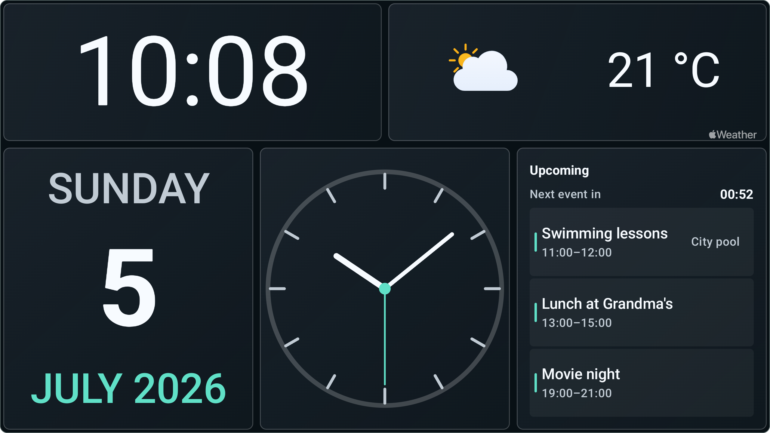 DashDegu — everyday dashboard